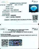 Load image into Gallery viewer, 3.72/CT Natural Turquoise With Govt. Lab Certificate-1221