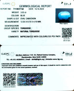 Load image into Gallery viewer, 3.03/CT Natural Turquoise With Govt. Lab Certificate-1221