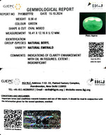 Load image into Gallery viewer, 8.56/CT Natural Panna Stone with Govt. Lab Certificate-3441