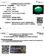 Load image into Gallery viewer, 7.60/CT Natural Panna Stone with Govt. Lab Certificate-1665