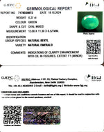 Load image into Gallery viewer, 6.37/CT Natural Panna Stone with Govt. Lab Certificate-2331