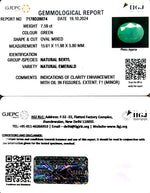 Load image into Gallery viewer, 7.59/CT Natural Panna Stone with Govt. Lab Certificate-2331