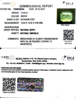 Load image into Gallery viewer, 12.64/CT Natural Panna Stone with Govt. Lab Certificate-6771