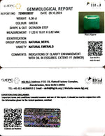 Load image into Gallery viewer, 6.36/CT Natural Panna Stone with Govt. Lab Certificate-8991