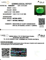 Load image into Gallery viewer, 6.56/CT Natural Panna Stone with Govt. Lab Certificate-6771