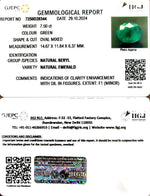 Load image into Gallery viewer, 7.50/CT Natural Panna Stone with Govt. Lab Certificate-16650
