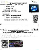 Load image into Gallery viewer, 4.03/CT Natural Blue Sapphire with Govt Lab Certificate-12210