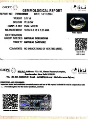 3.17/CT Natural Ceylonese Pukhraj with Govt Lab Certificate-23310