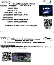 2.25/CT Natural Blue Sapphire with Govt Lab Certificate-16650