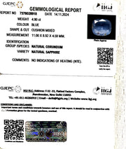 5.43 Ratti Natural Blue Sapphire with Govt Lab Certificate