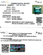 Load image into Gallery viewer, 4.06/CT Natural Panna Stone with Govt. Lab Certificate-34410