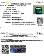 Load image into Gallery viewer, 6.77/CT Natural Panna Stone with Govt. Lab Certificate-23310
