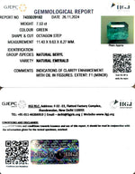 Load image into Gallery viewer, 7.53/CT Natural Panna Stone with Govt. Lab Certificate-34410