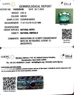 Load image into Gallery viewer, 4.92/CT Natural Panna Stone with Govt. Lab Certificate-23310