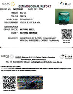Load image into Gallery viewer, 4.97/CT Natural Panna Stone with Govt. Lab Certificate-23310