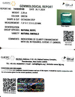 Load image into Gallery viewer, 2.29/CT Natural Panna Stone with Govt. Lab Certificate-23310