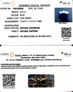 Load image into Gallery viewer, 6.37/CT Natural Blue Sapphire with Govt Lab Certificate-2331