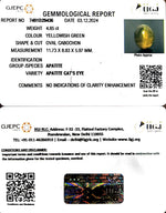 Load image into Gallery viewer, 4.85/CT Natural Apatite Cat's Eye with Govt. Lab certificate-1221