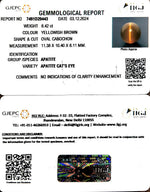 Load image into Gallery viewer, 8.42/CT Natural Apatite Cat's Eye with Govt. Lab certificate-1221