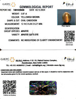 Load image into Gallery viewer, 5.87/CT Natural Apatite Cat's Eye with Govt. Lab certificate-1221