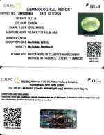 Load image into Gallery viewer, 3.13/CT Natural Panna Stone with Govt. Lab Certificate-12210