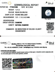 1.51/Cents Natural Diamond with Govt. Lab Certificate-325000