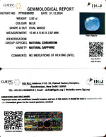 Load image into Gallery viewer, 3.92/CT Natural Blue Sapphire with Govt Lab Certificate-6771