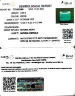 Load image into Gallery viewer, 4.68/CT Natural Panna Stone with Govt. Lab Certificate-12210