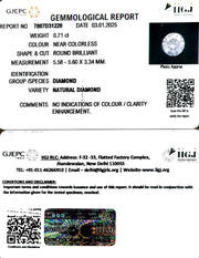 0.90/Cents Natural Diamond with Govt. Lab Certificate-185000