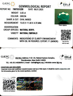Load image into Gallery viewer, 5.83/CT Natural Panna Stone with Govt. Lab Certificate-23310