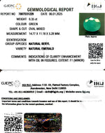 Load image into Gallery viewer, 6.35/CT Natural Panna Stone with Govt. Lab Certificate-23310