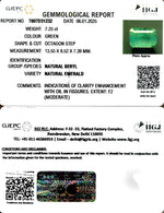Load image into Gallery viewer, 7.25/CT Natural Panna Stone with Govt. Lab Certificate-12210
