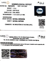 Load image into Gallery viewer, 1.13/CT Natural Blue Sapphire with Govt Lab Certificate-12210