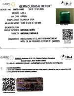 Load image into Gallery viewer, 5.55/CT Natural Panna Stone with Govt. Lab Certificate-3441