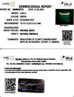 Load image into Gallery viewer, 5.80/CT Natural Panna Stone with Govt. Lab Certificate (12210)
