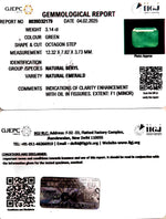 Load image into Gallery viewer, 3.14/CT Natural Panna Stone with Govt. Lab Certificate (23310)