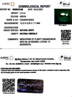 Load image into Gallery viewer, 5.74/CT Natural Panna Stone with Govt. Lab Certificate (45510)
