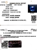 Load image into Gallery viewer, 4.61/CT Natural Blue Sapphire With Govt Lab Certificate