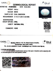 10.53 Ratti Natural Opal with Govt. Lab Certificate