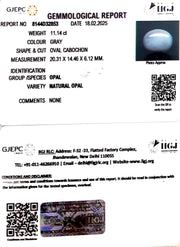 11.14/CT Natural Opal with Govt. Lab Certificate