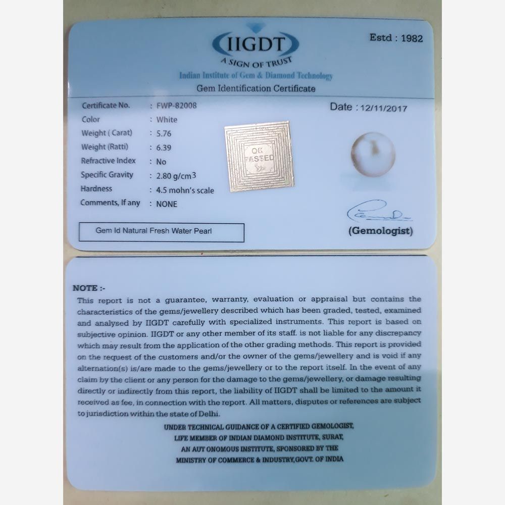 5.76/CT NATURAL FRESH WATER PEARL