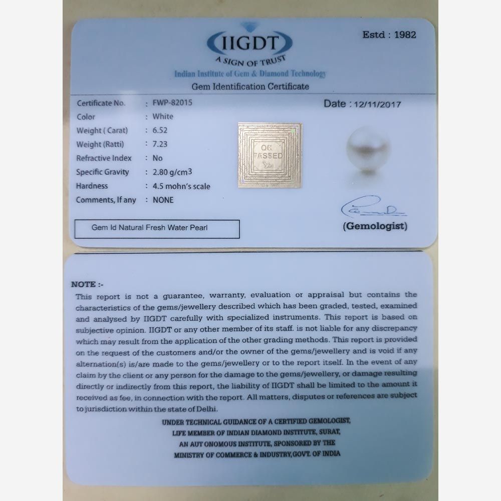 6.52/CT NATURAL FRESH WATER PEARL