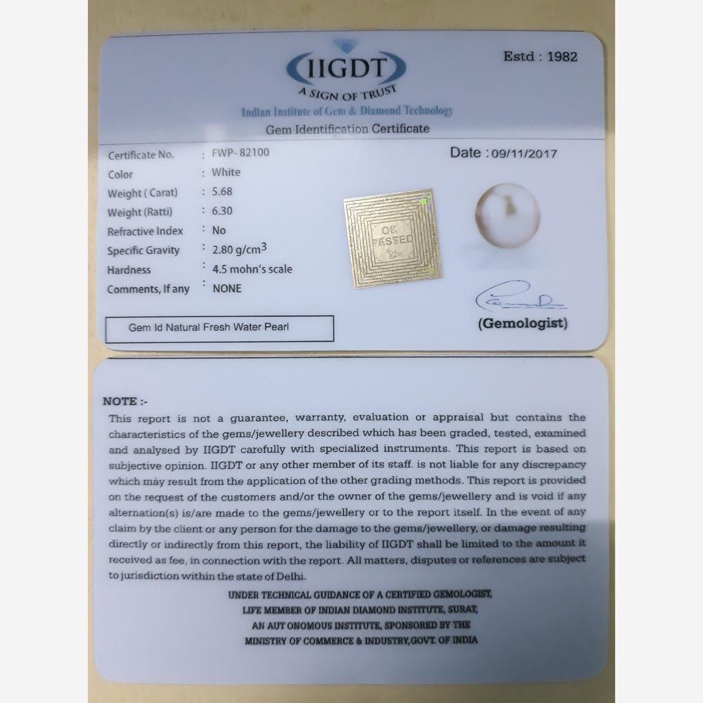 5.68/CT NATURAL FRESH WATER PEARL