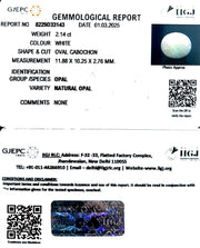 2.14/CT Natural Opal with Govt. Lab Certificate
