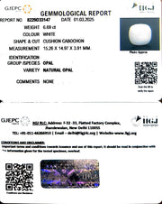 6.69/CT Natural Opal with Govt. Lab Certificate