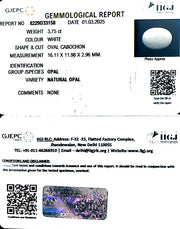3.75/CT Natural Opal with Govt. Lab Certificate