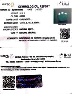 Load image into Gallery viewer, 5.45/CT Natural Panna Stone with Govt. Lab Certificate