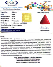 5.11 Ratti Italian Triangular Red Coral-(1332)