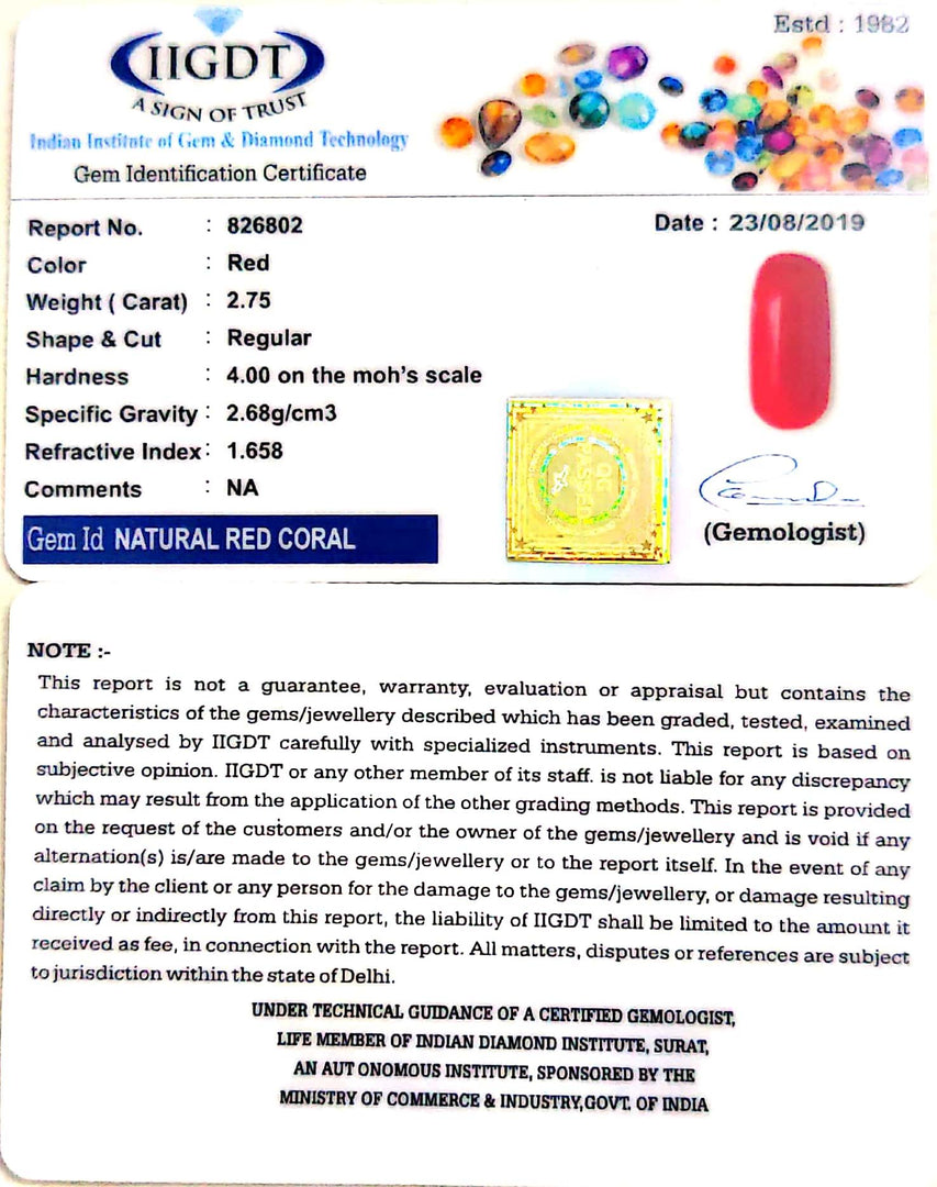 2.75/CT Natural Italian Moonga