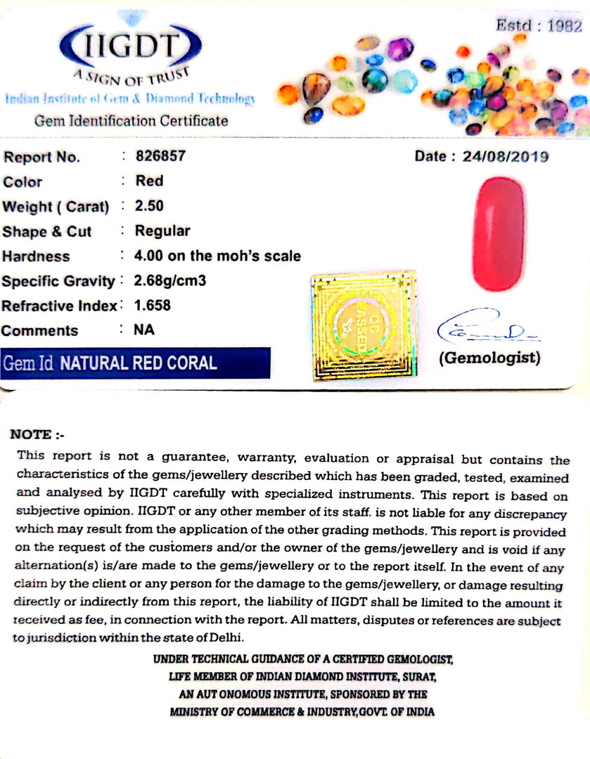 2.50/CT Natural Italian Moonga
